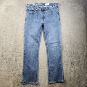 Y2K TK Axel Slim Boot Jeans Men's 36x34 Denim Medium Wash Bootcut Embroidered